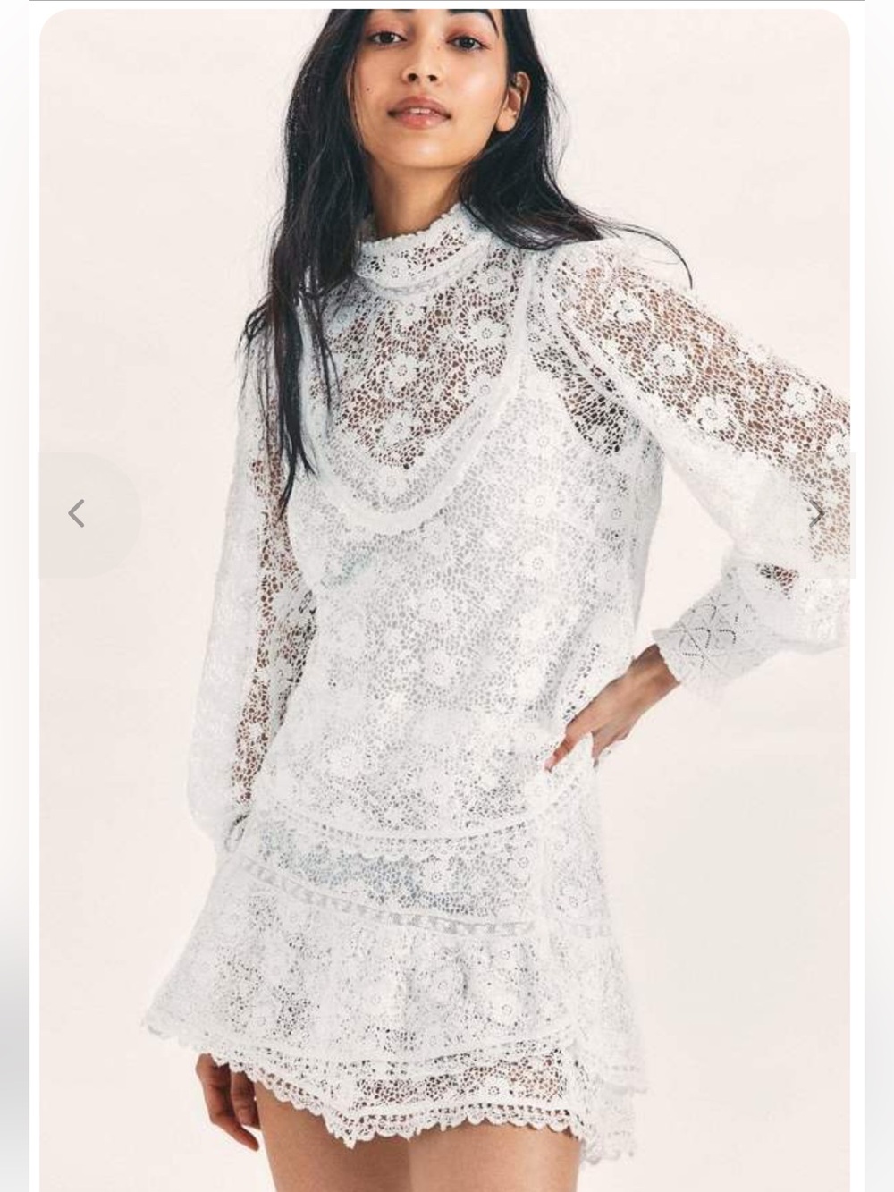 NWT LoveShackFancy Lace Nerine Blouse